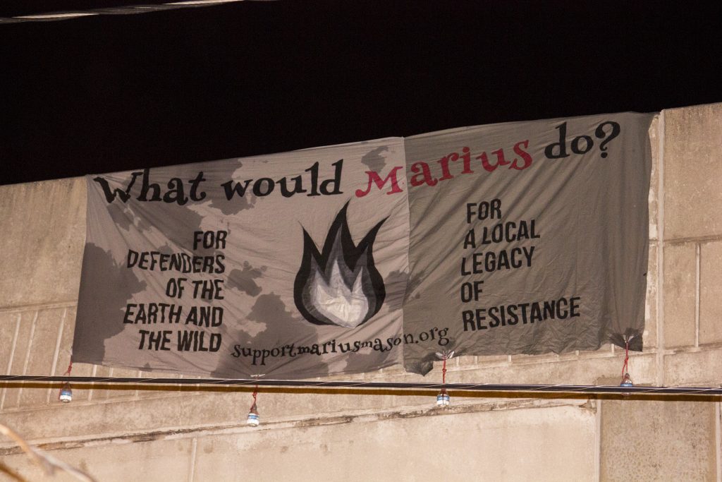 What would Marius do? [flame image] For defenders of the earth and of the wild For a local history of resistance supportmariusmason.org